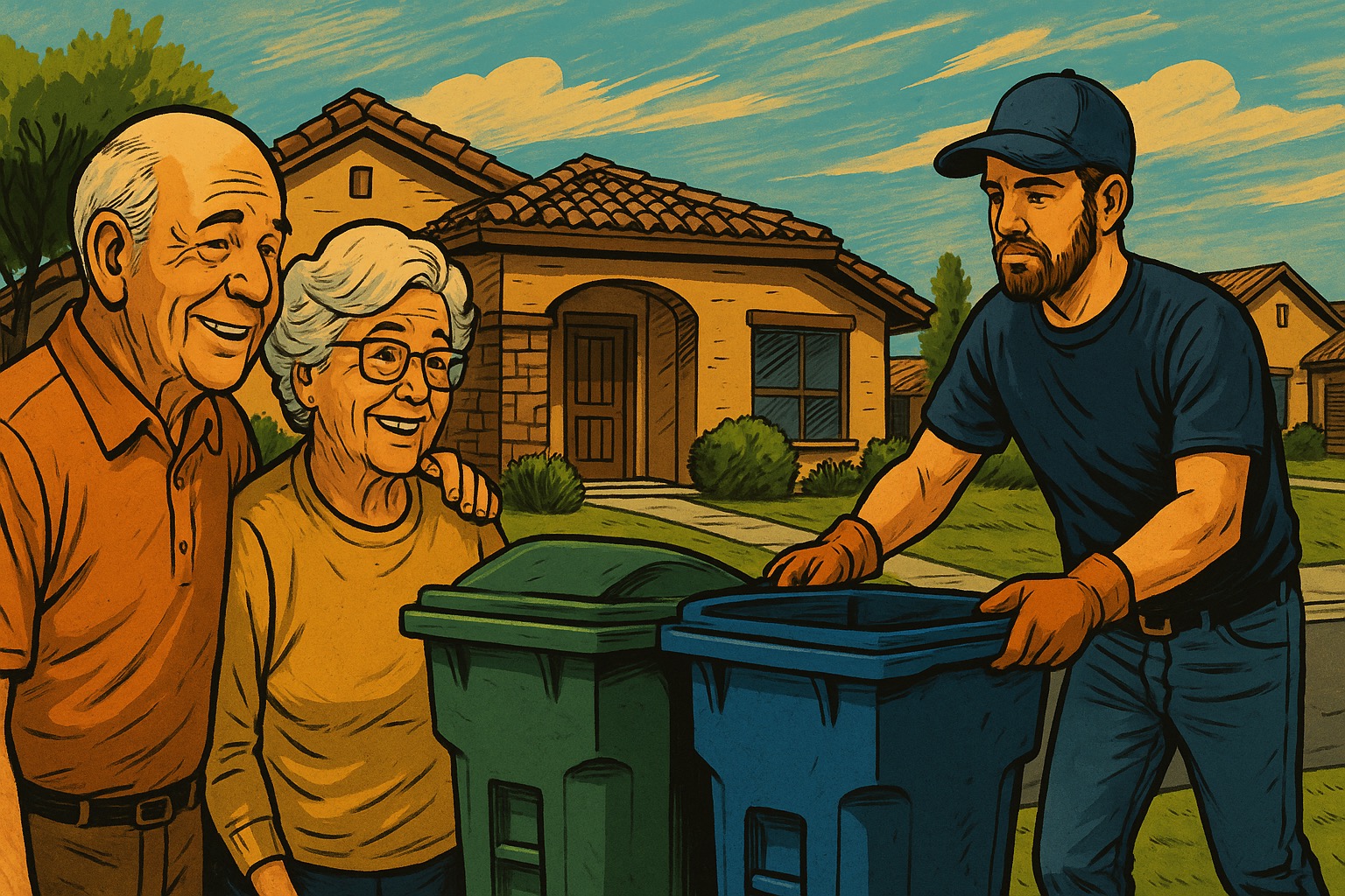 Trash Bin Service for Seniors in Queen Creek, AZ: Give Mom and Dad a Well-Deserved Break